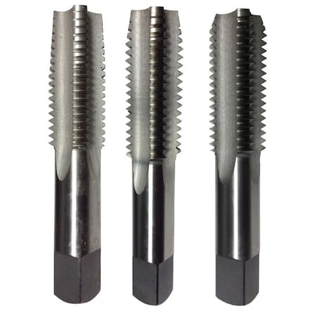 Hand Tap Set, Series TA, Imperial, 3824 Size, 4 Flutes, Right Hand Cutting Direction, Bottoming